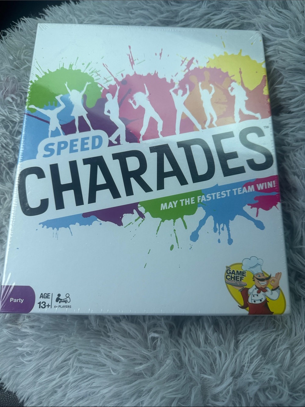 Speed Charades Party Game - Colorful Splash Design